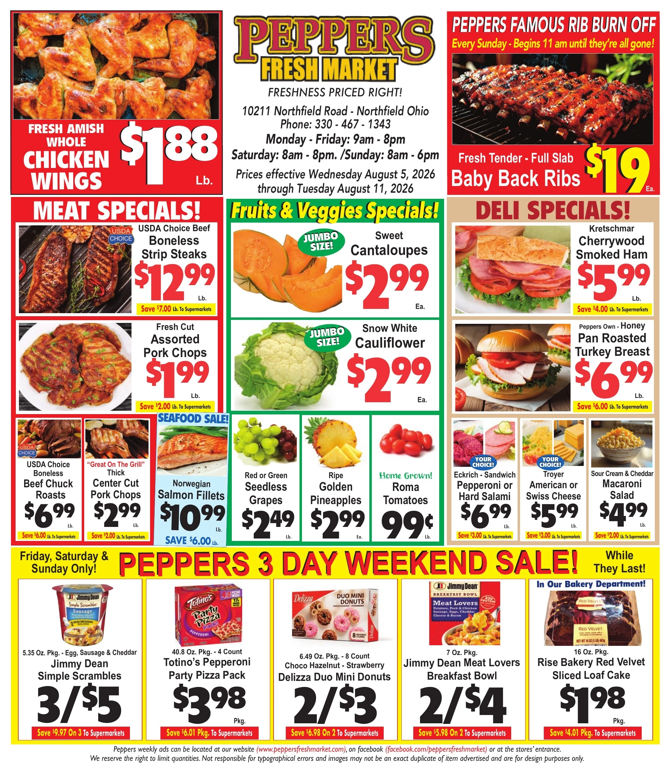Peppers Fresh Market flyer page 1