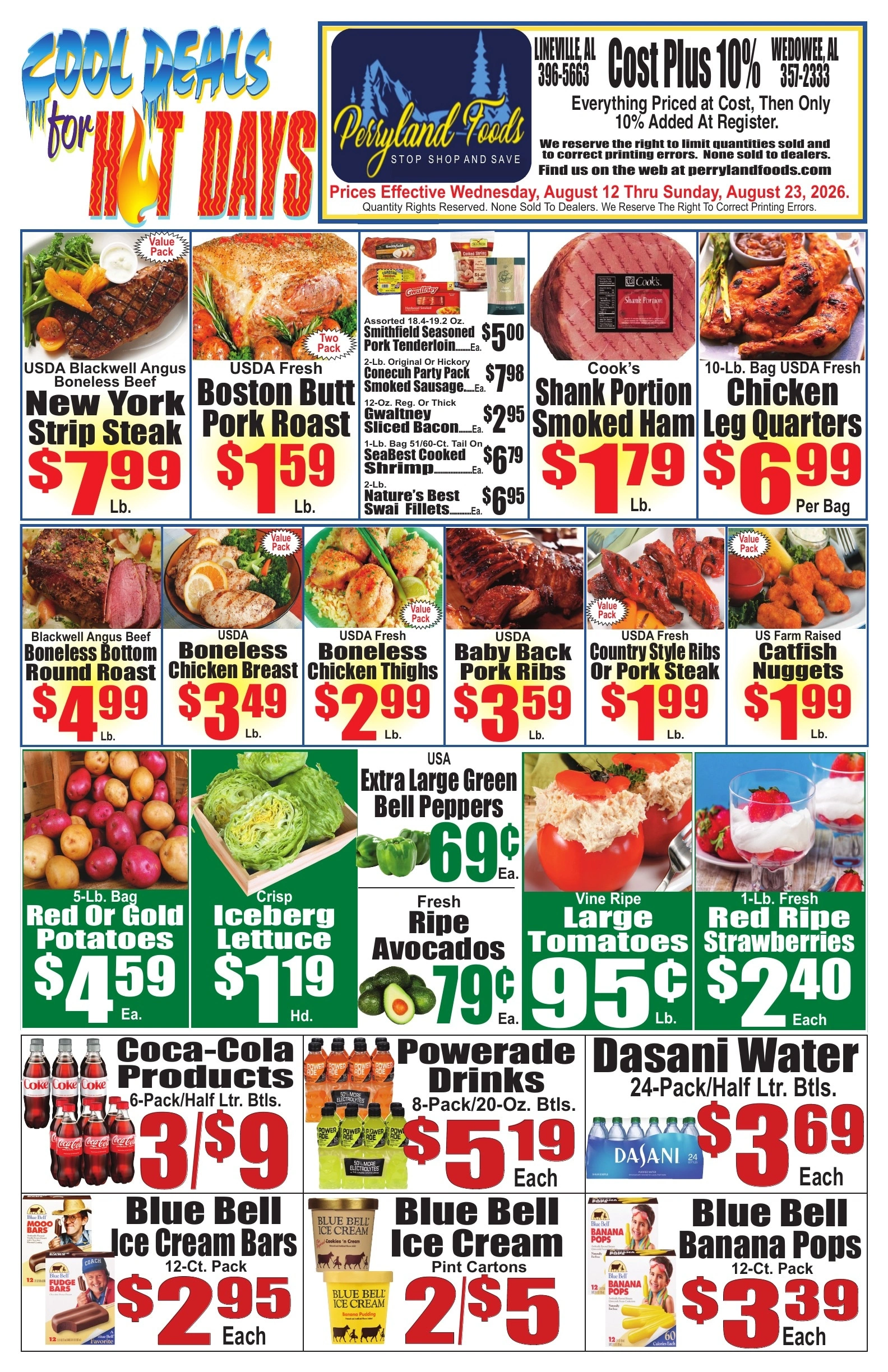 Perryland Foods flyer page 1