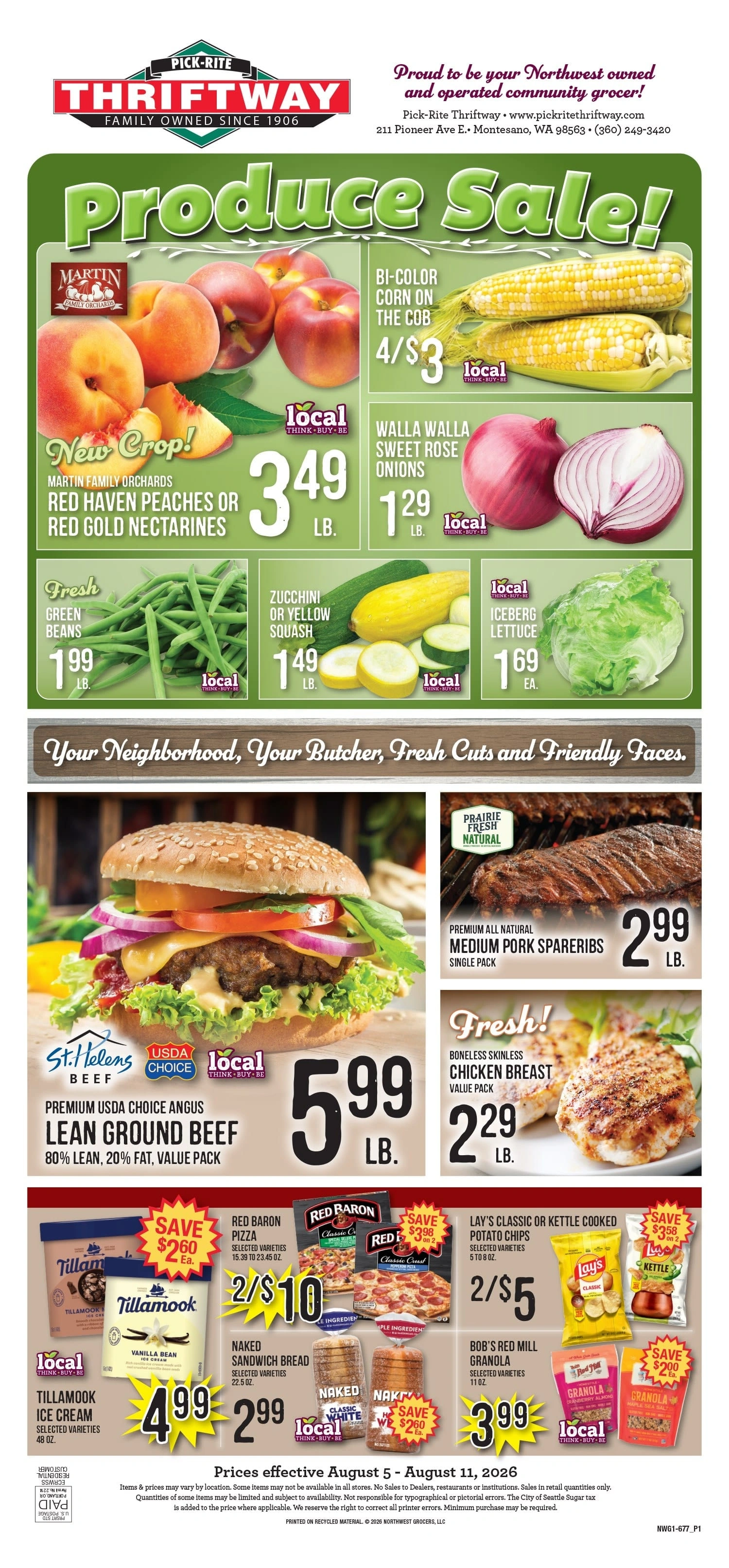 Pick-Rite Thriftway flyer page 1