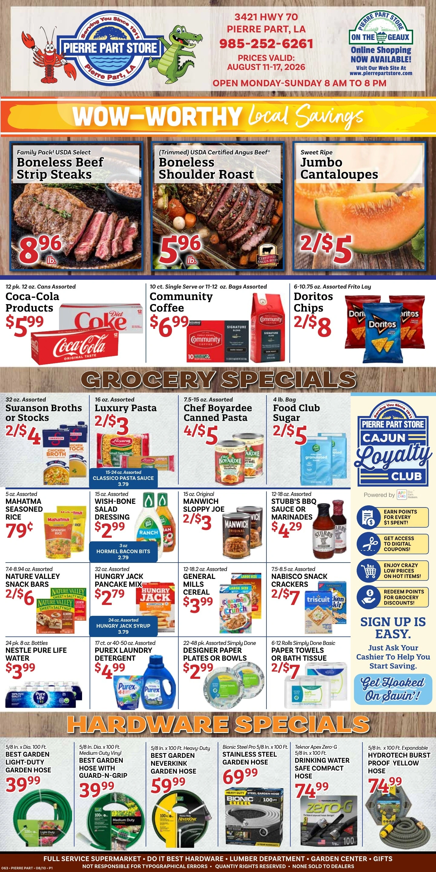 Pierre Part Store flyer page 1