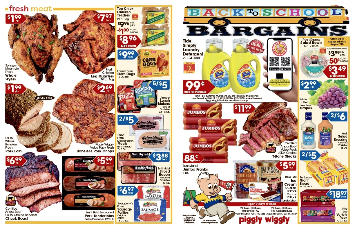 Piggly Wiggly West Alabama flyer page 1