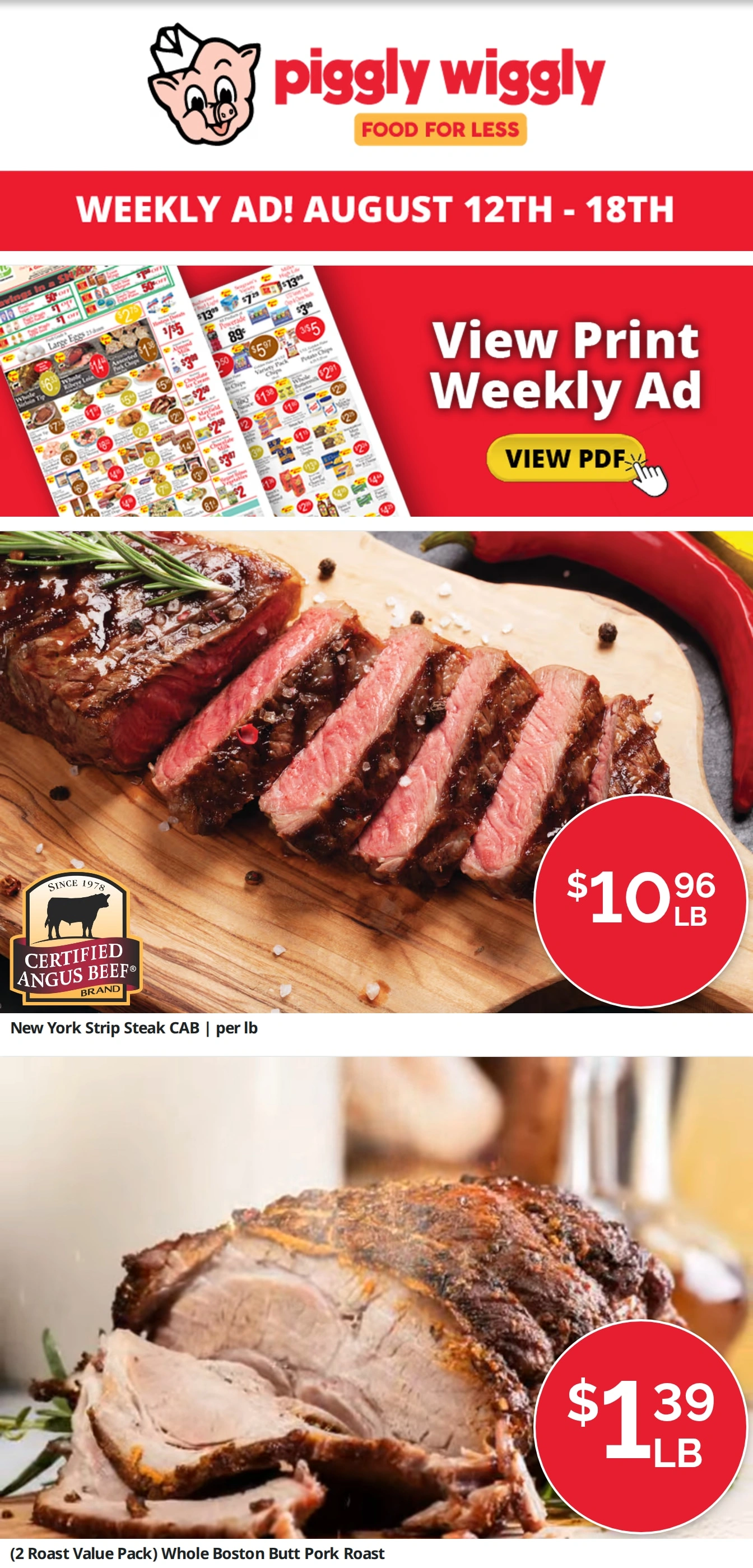 Piggly Wiggly Wetumpka flyer page 1