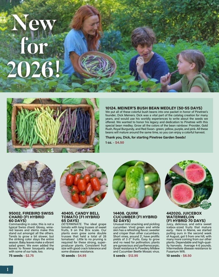 Pinetree Garden Seeds flyer page 2