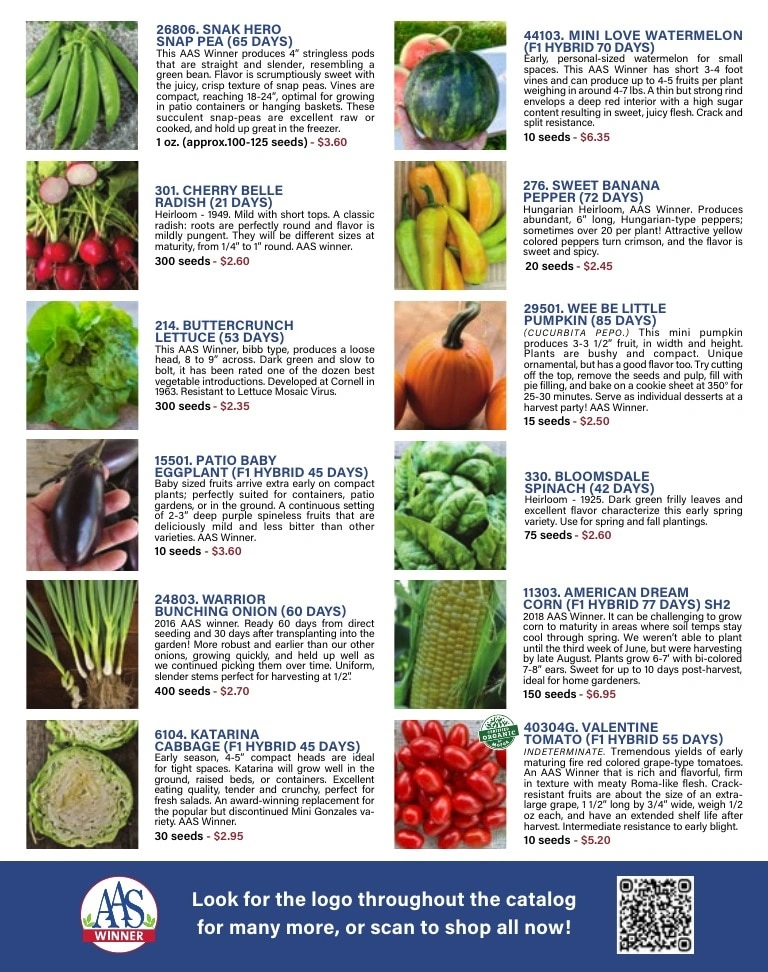Pinetree Garden Seeds flyer page 9