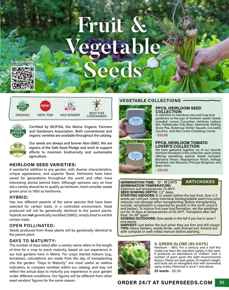 Pinetree Garden Seeds flyer page 11