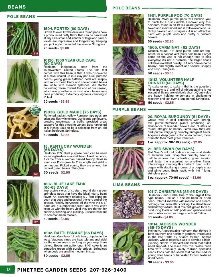 Pinetree Garden Seeds flyer page 14