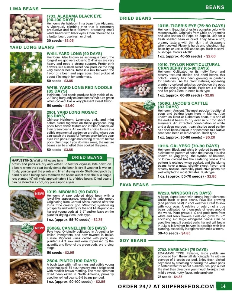 Pinetree Garden Seeds flyer page 15
