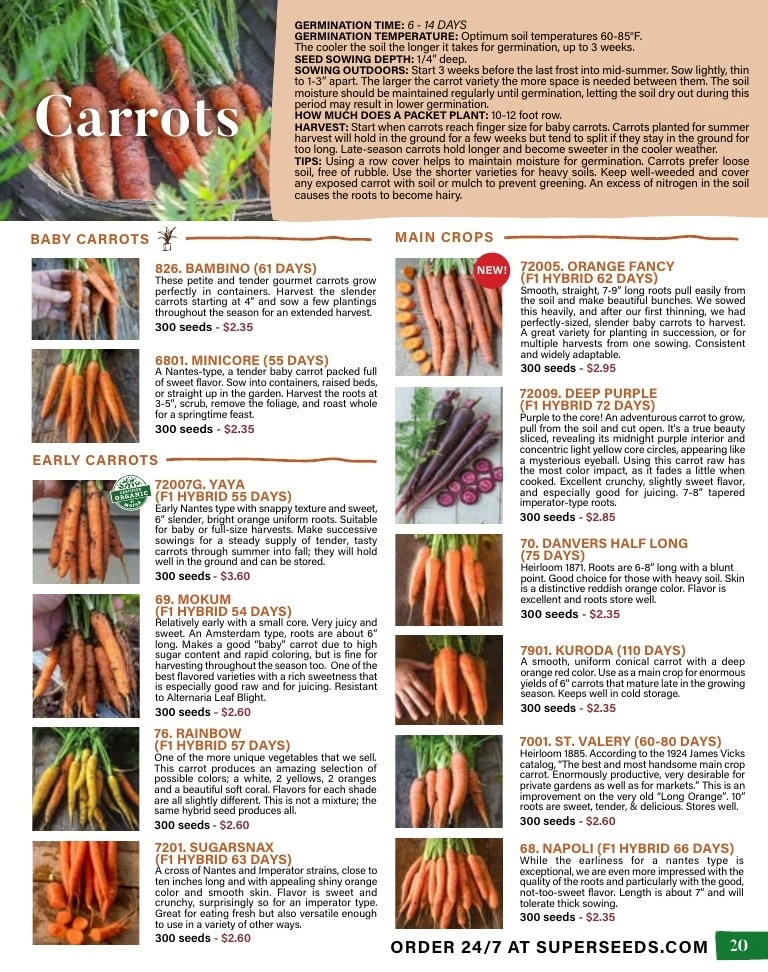 Pinetree Garden Seeds flyer page 21