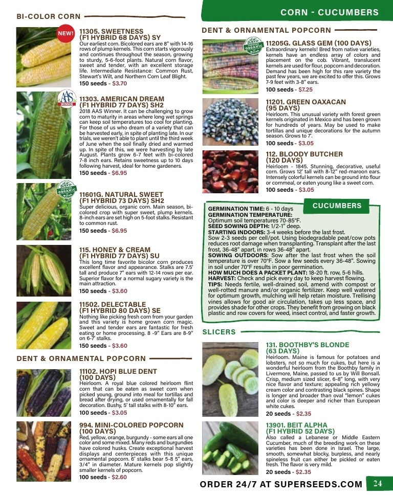 Pinetree Garden Seeds flyer page 25