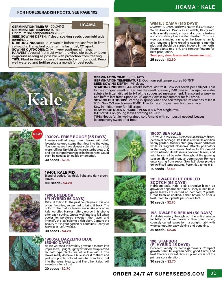 Pinetree Garden Seeds flyer page 33