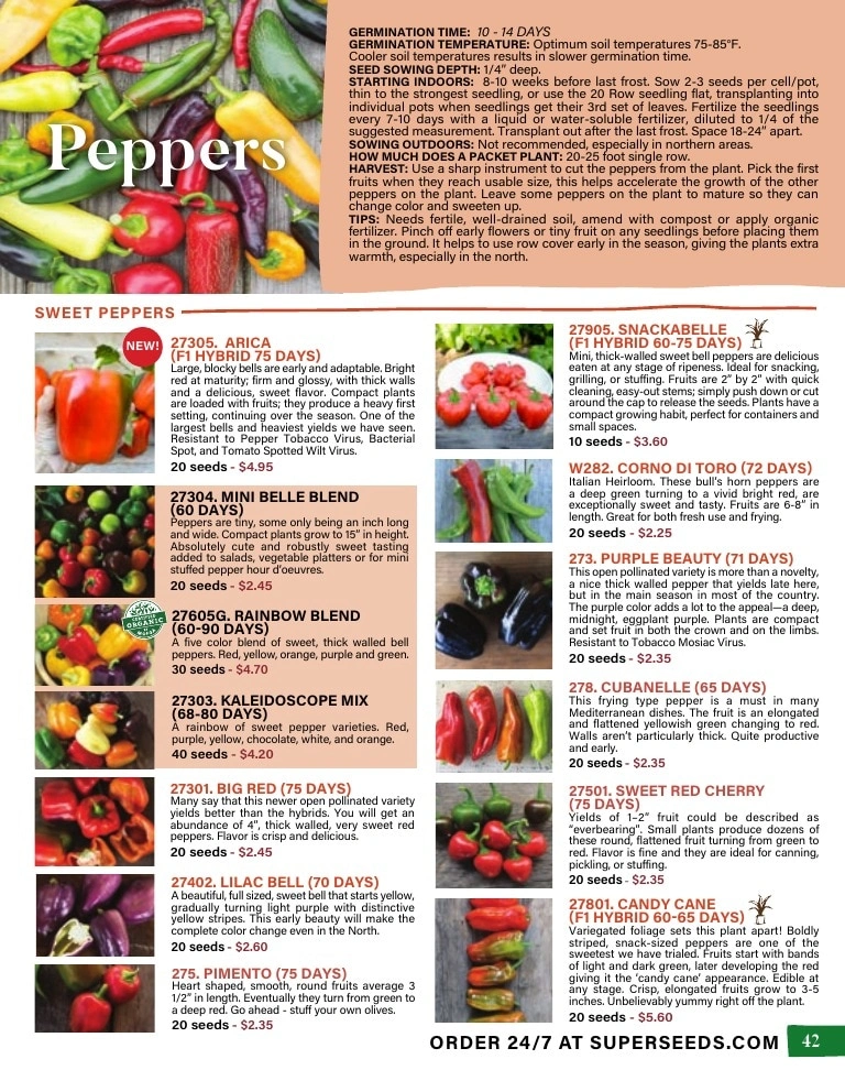 Pinetree Garden Seeds flyer page 43