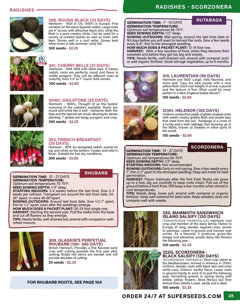 Pinetree Garden Seeds flyer page 49