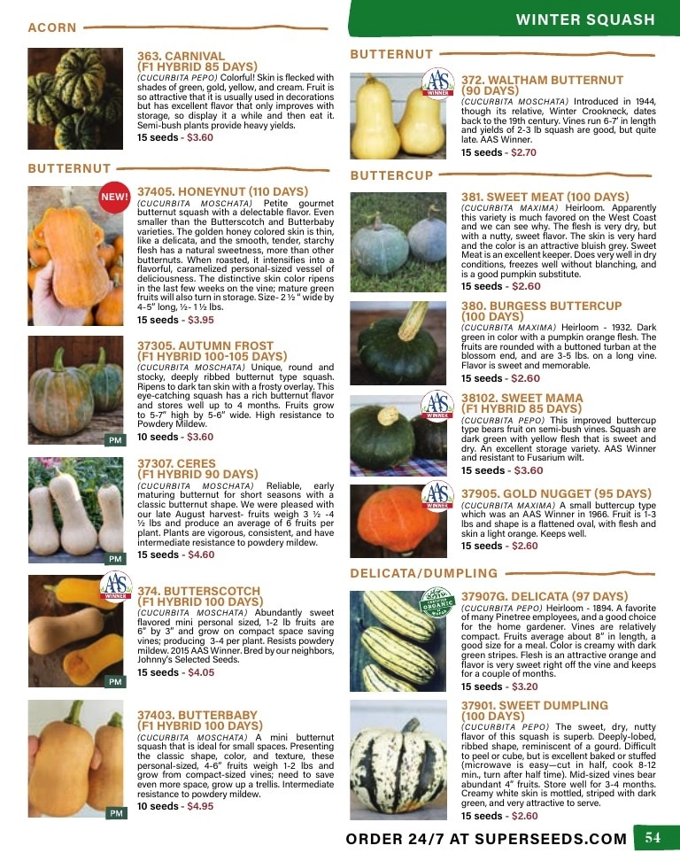 Pinetree Garden Seeds flyer page 55