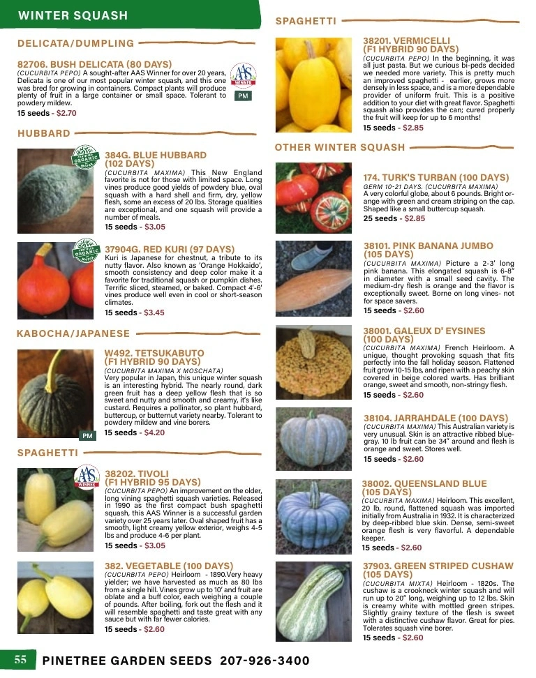Pinetree Garden Seeds flyer page 56
