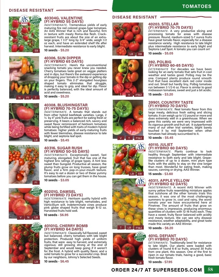Pinetree Garden Seeds flyer page 59