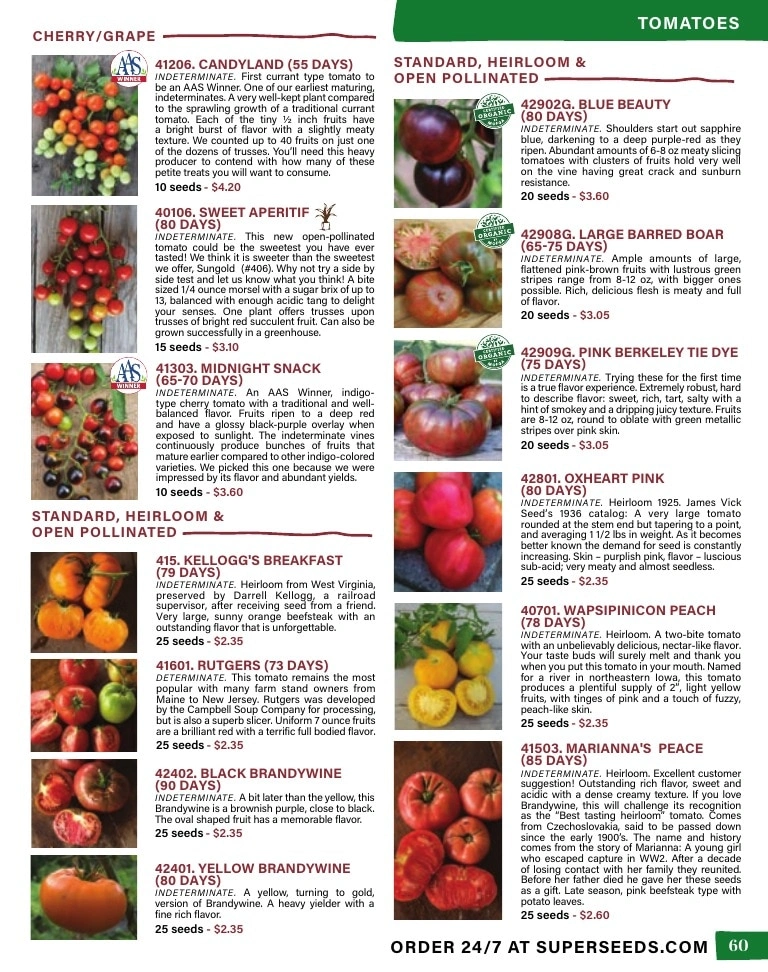 Pinetree Garden Seeds flyer page 61