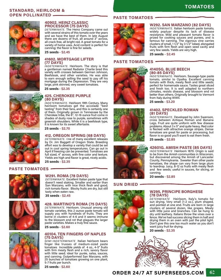 Pinetree Garden Seeds flyer page 63