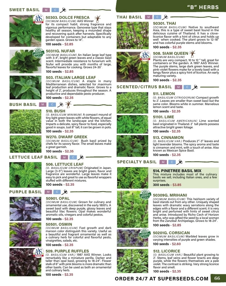 Pinetree Garden Seeds flyer page 67
