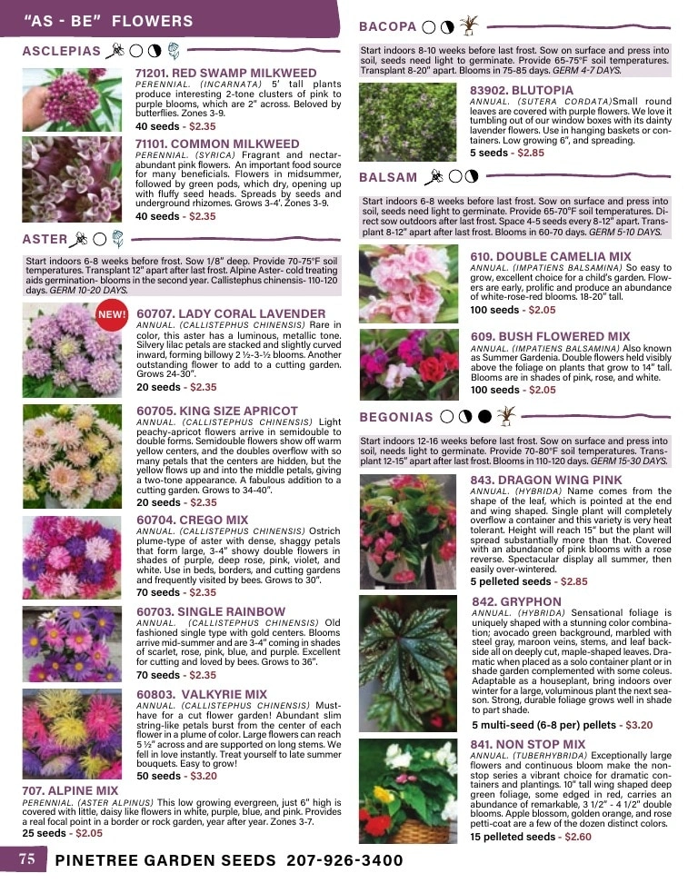 Pinetree Garden Seeds flyer page 76