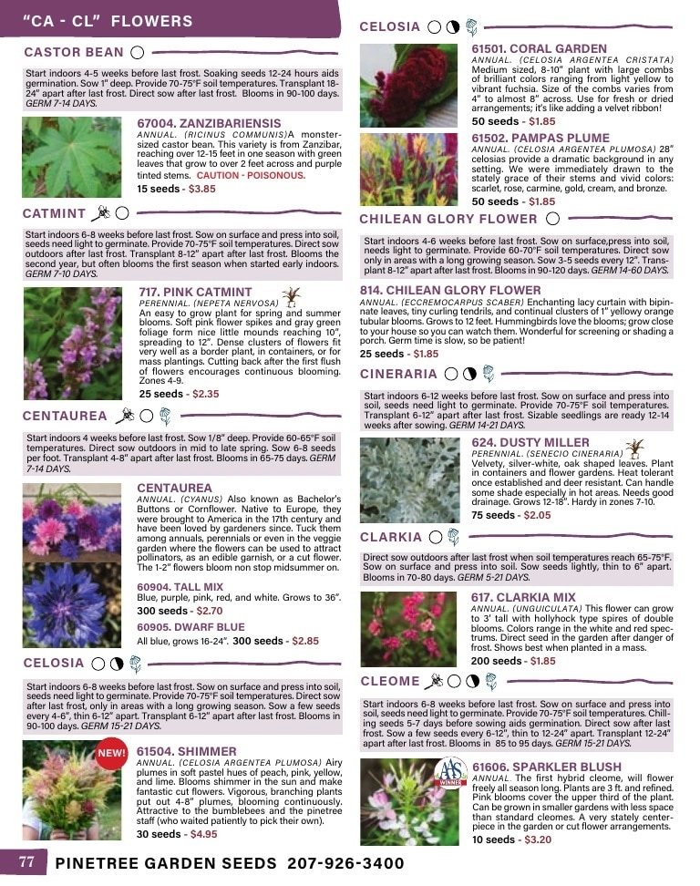 Pinetree Garden Seeds flyer page 78