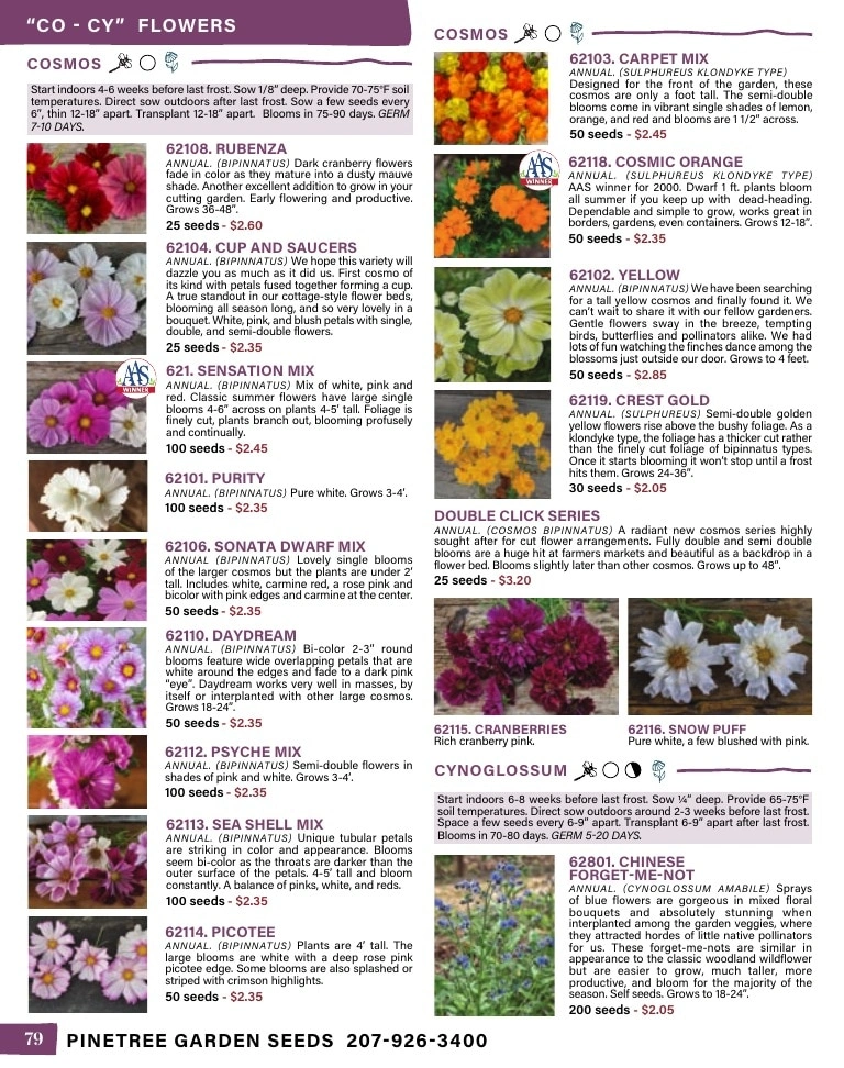 Pinetree Garden Seeds flyer page 80