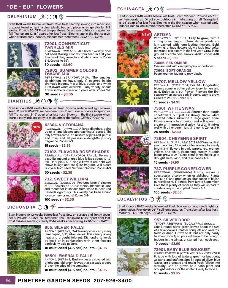 Pinetree Garden Seeds flyer page 82