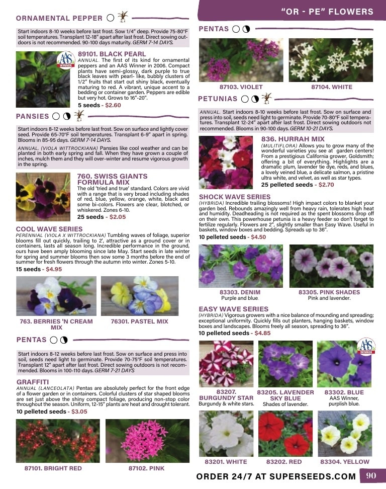 Pinetree Garden Seeds flyer page 91
