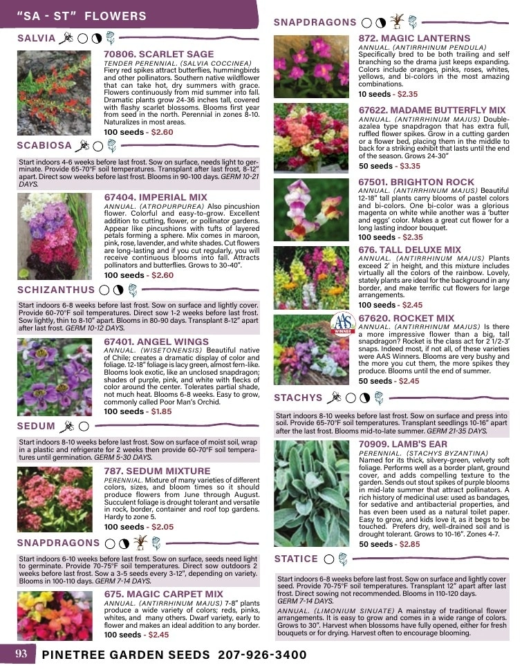 Pinetree Garden Seeds flyer page 94