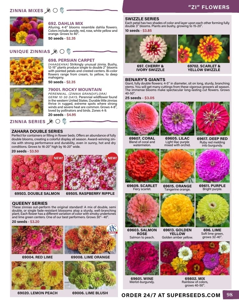Pinetree Garden Seeds flyer page 99