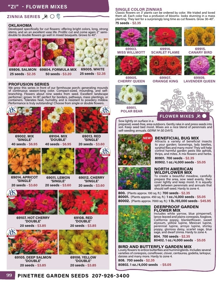 Pinetree Garden Seeds flyer page 100