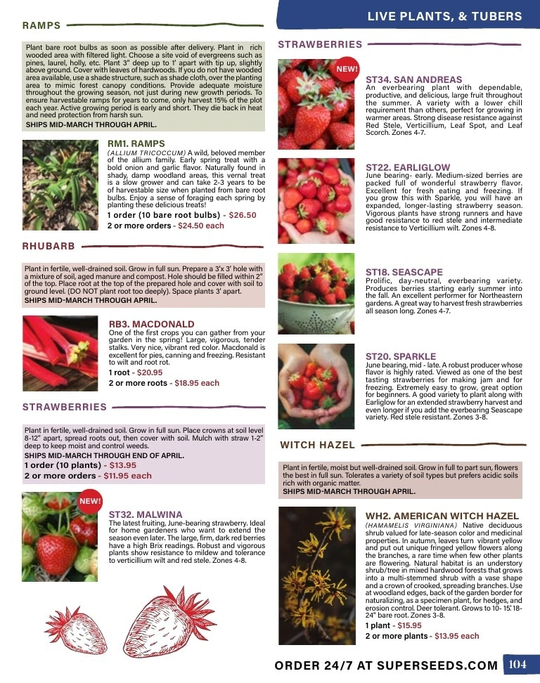 Pinetree Garden Seeds flyer page 105