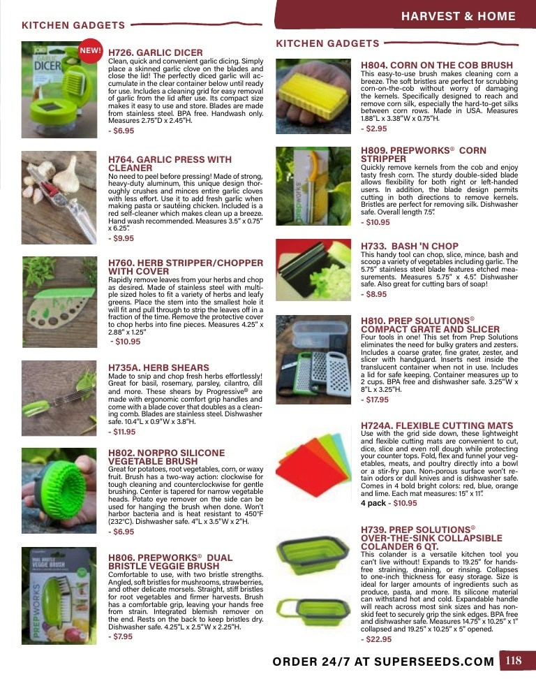 Pinetree Garden Seeds flyer page 119