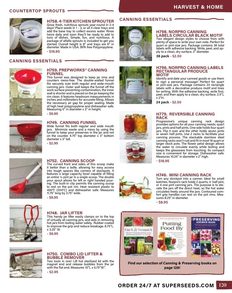 Pinetree Garden Seeds flyer page 121