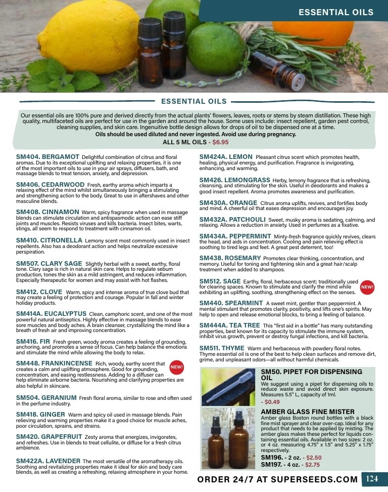 Pinetree Garden Seeds flyer page 125