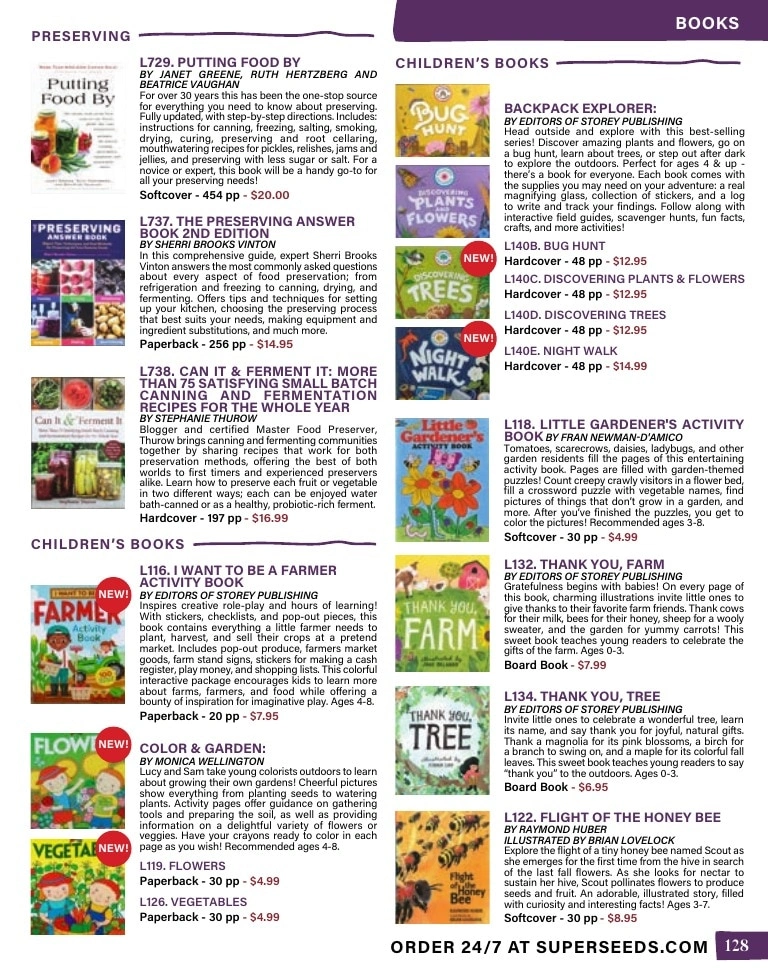 Pinetree Garden Seeds flyer page 129