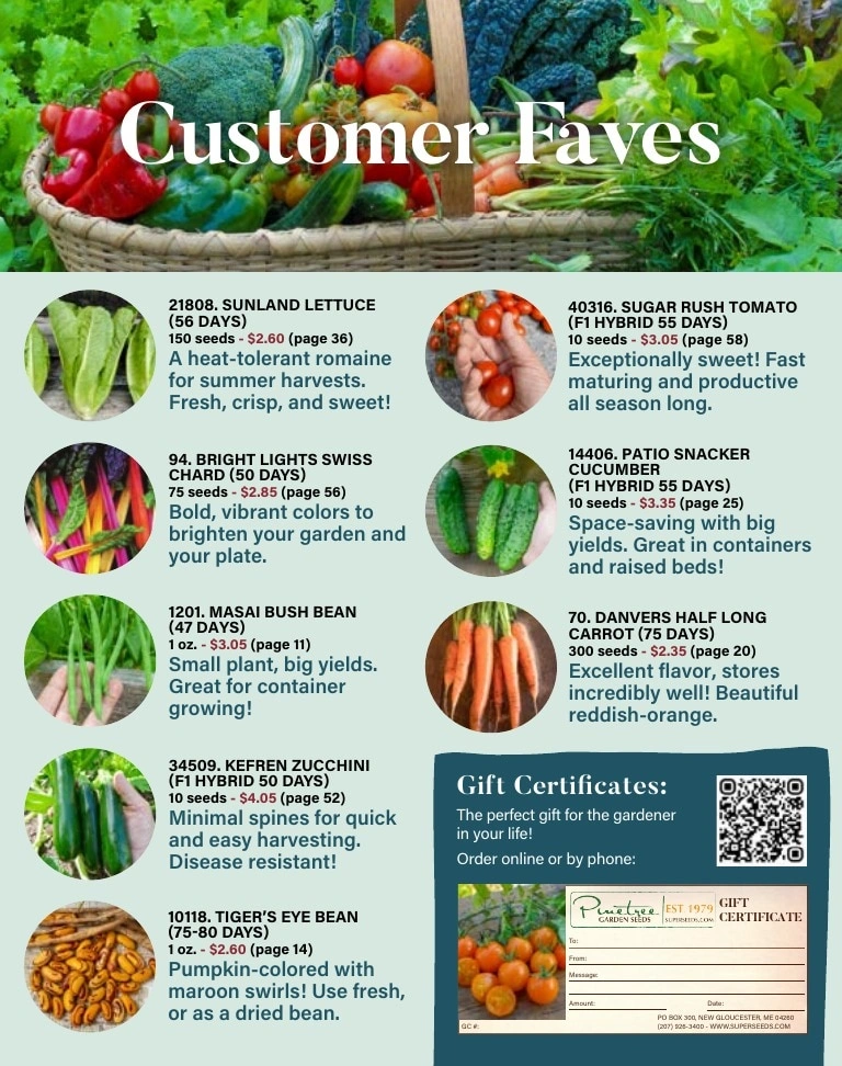 Pinetree Garden Seeds flyer page 131