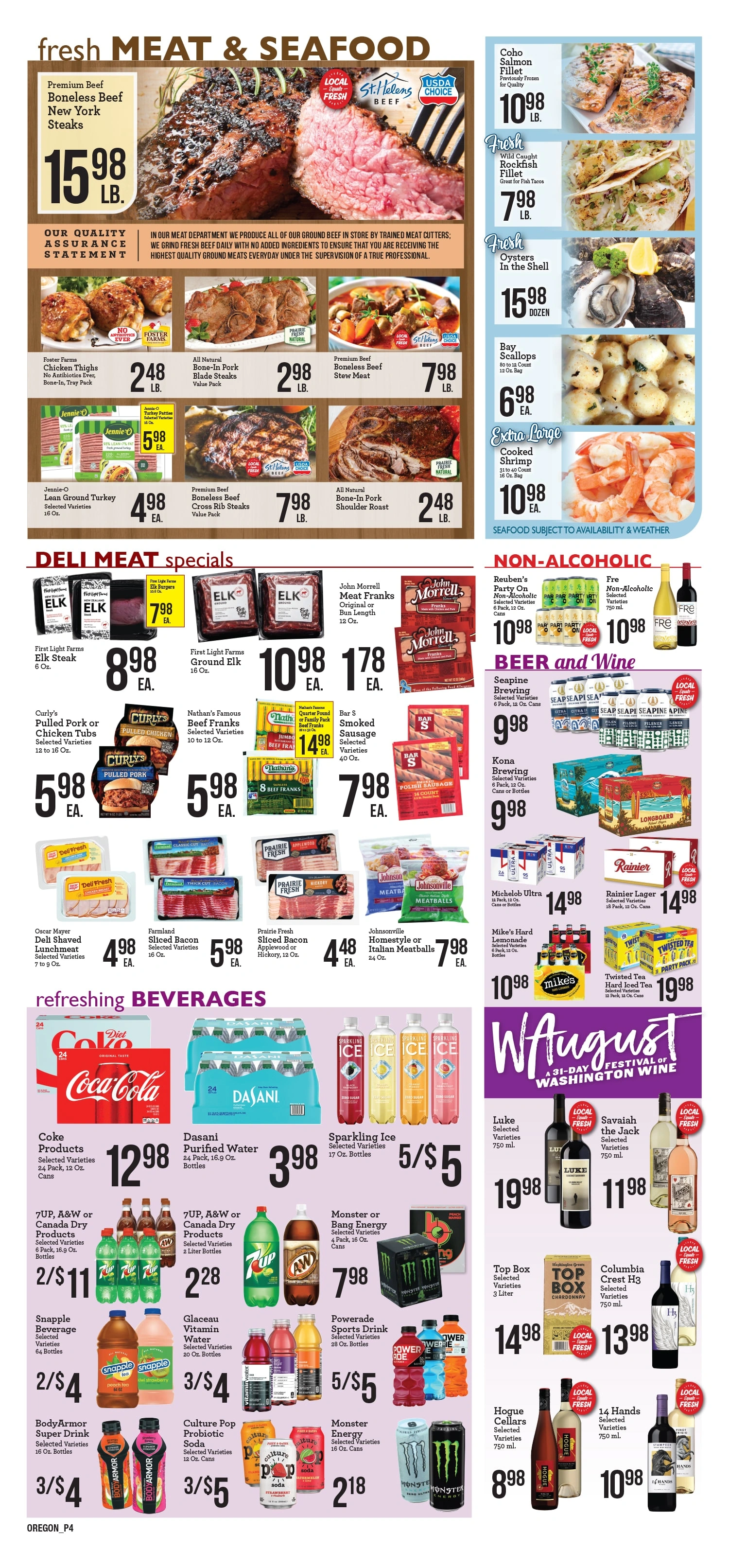 Pioneer Grocery flyer page 4