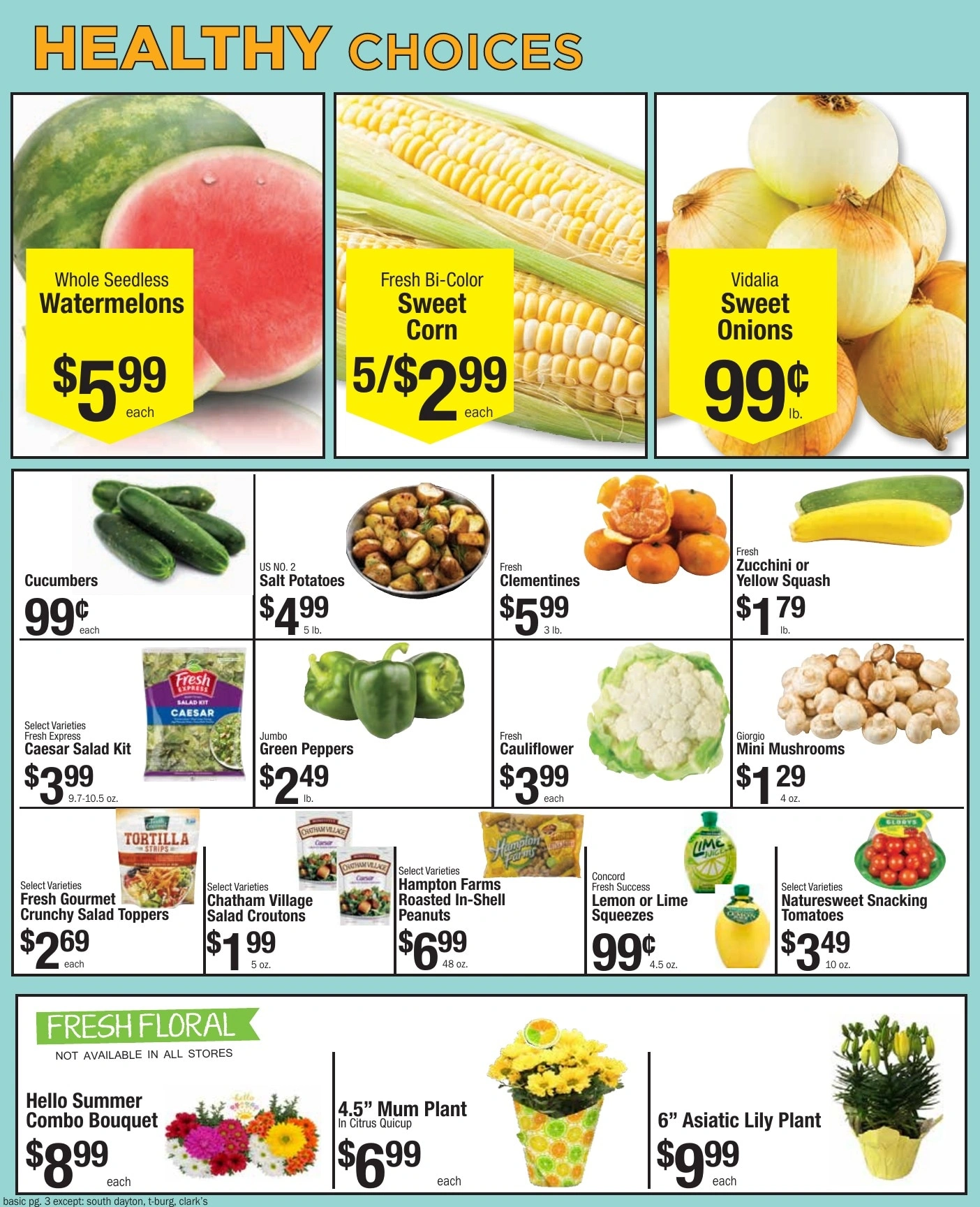 Pixley's Shurfine Food Mart flyer page 3
