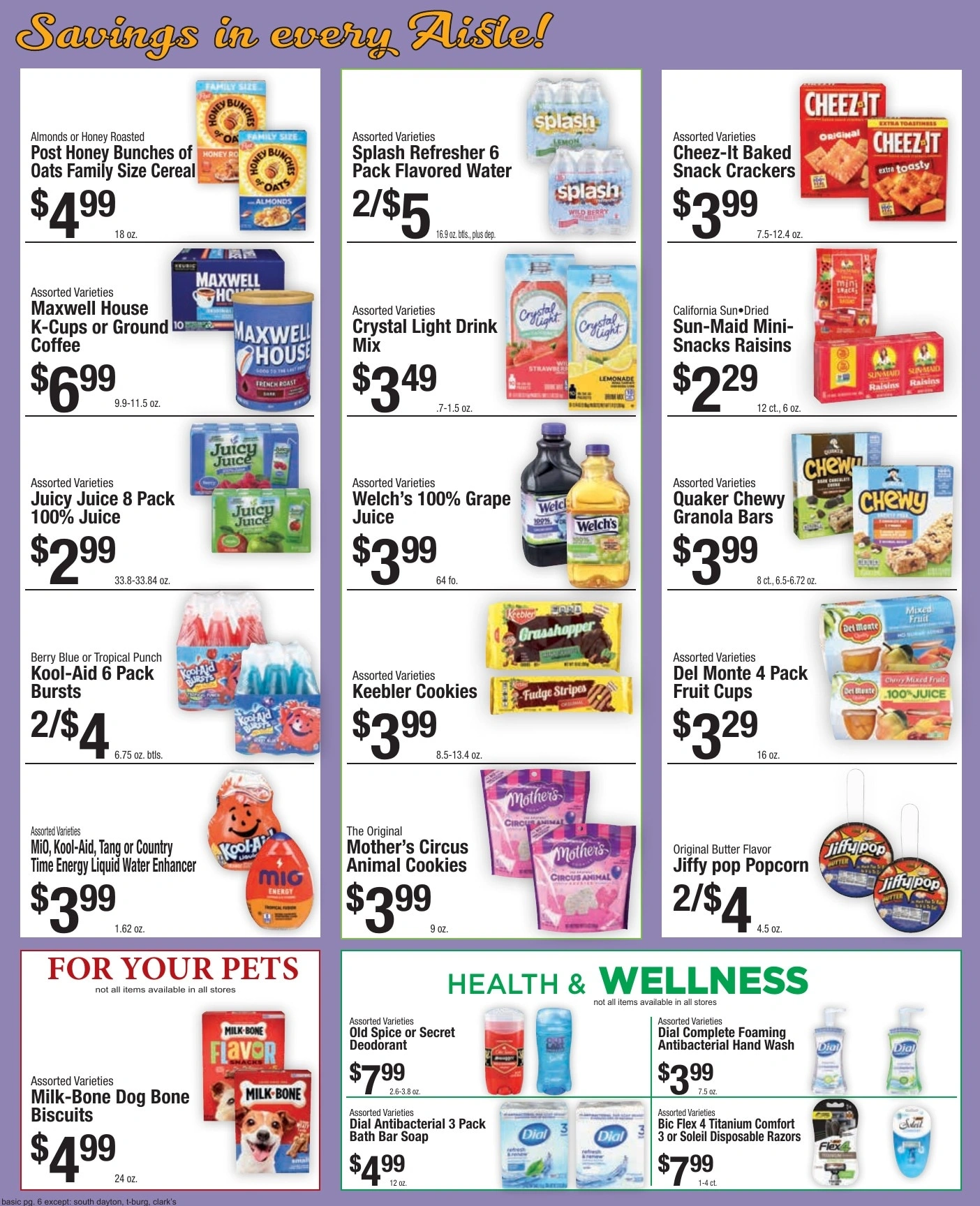 Pixley's Shurfine Food Mart flyer page 6