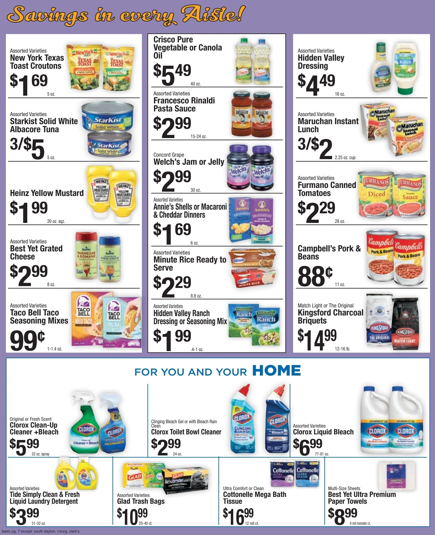 Pixley's Shurfine Food Mart flyer page 7