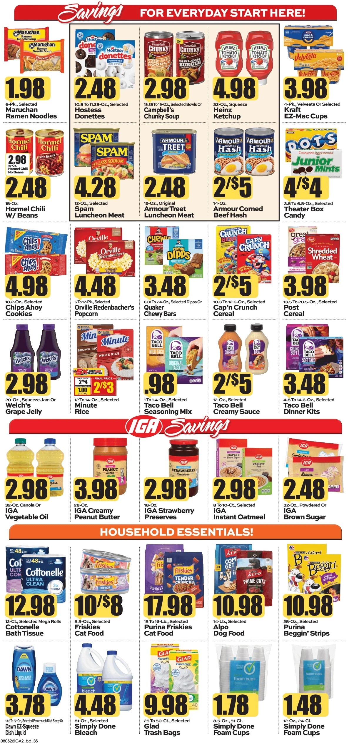 Pocahontas IGA flyer page 4