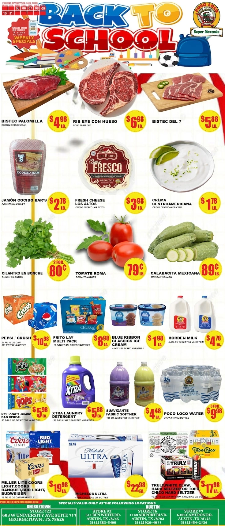 Poco Loco Supermercado flyer page 1