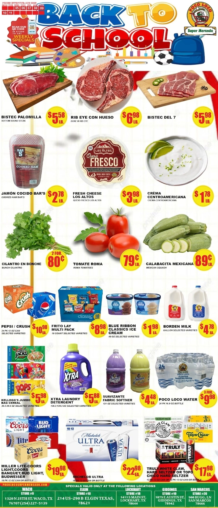 Poco Loco Supermercado flyer page 1
