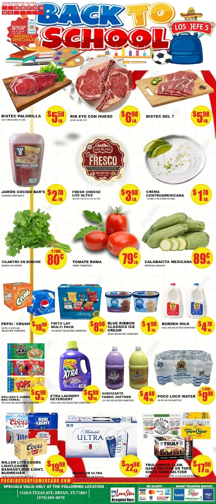 Poco Loco Supermercado flyer page 1
