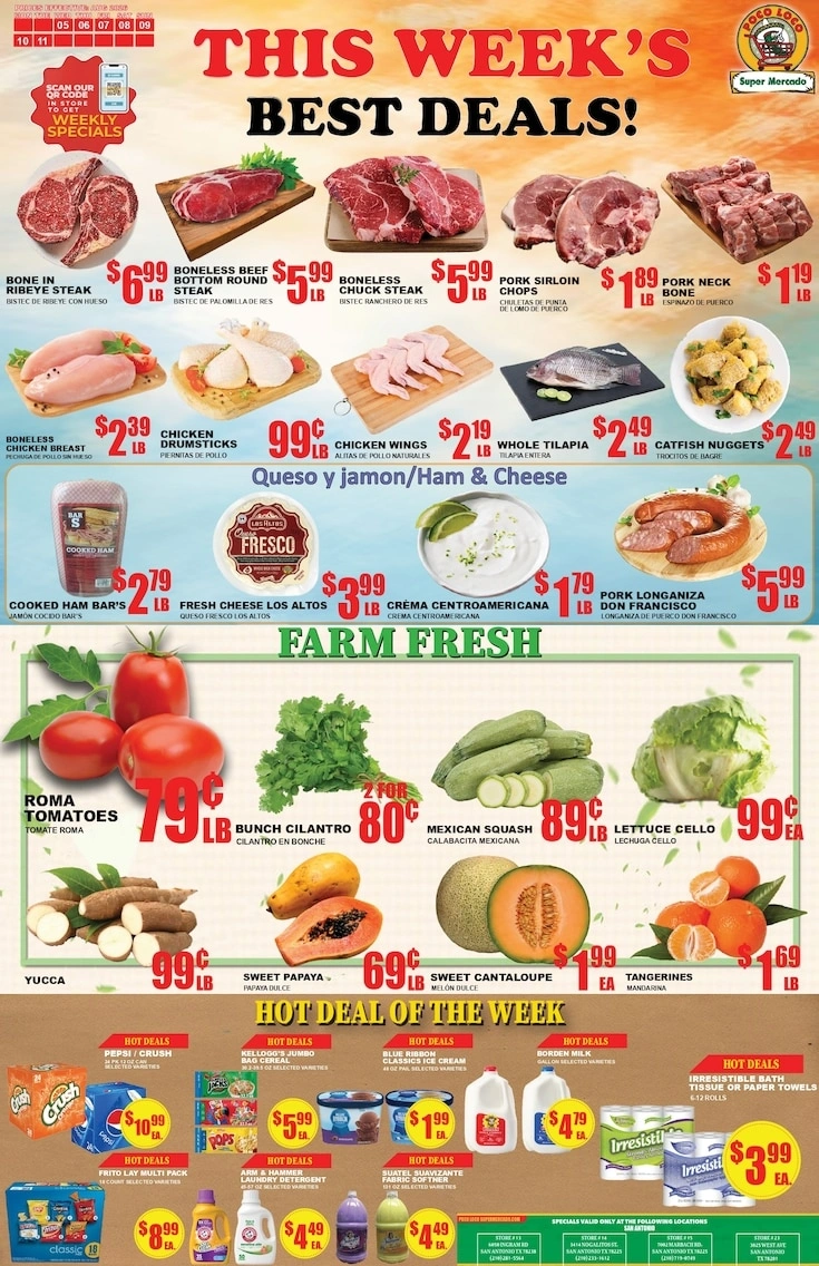 Poco Loco Supermercado flyer page 1