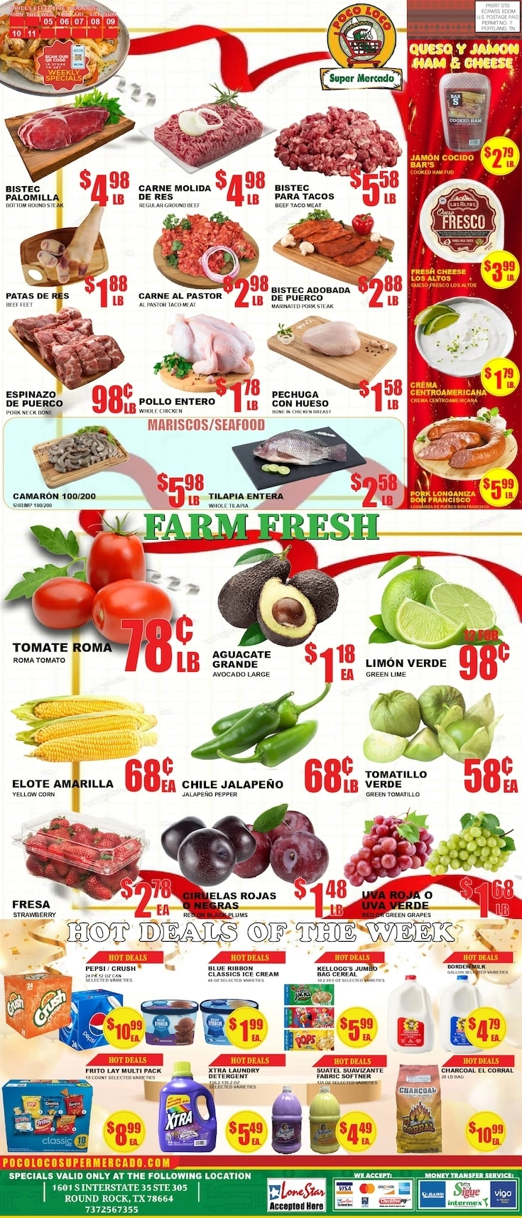 Poco Loco Supermercado flyer page 1