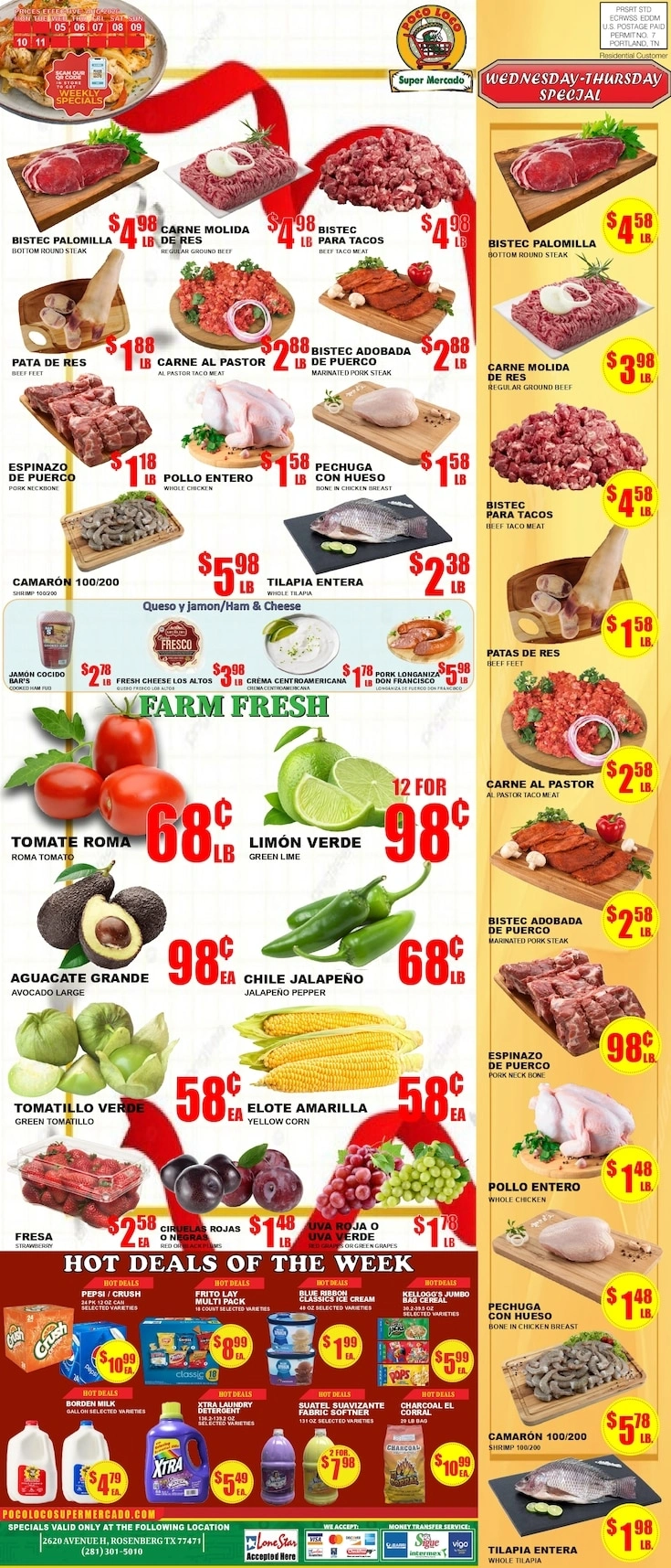 Poco Loco Supermercado flyer page 1