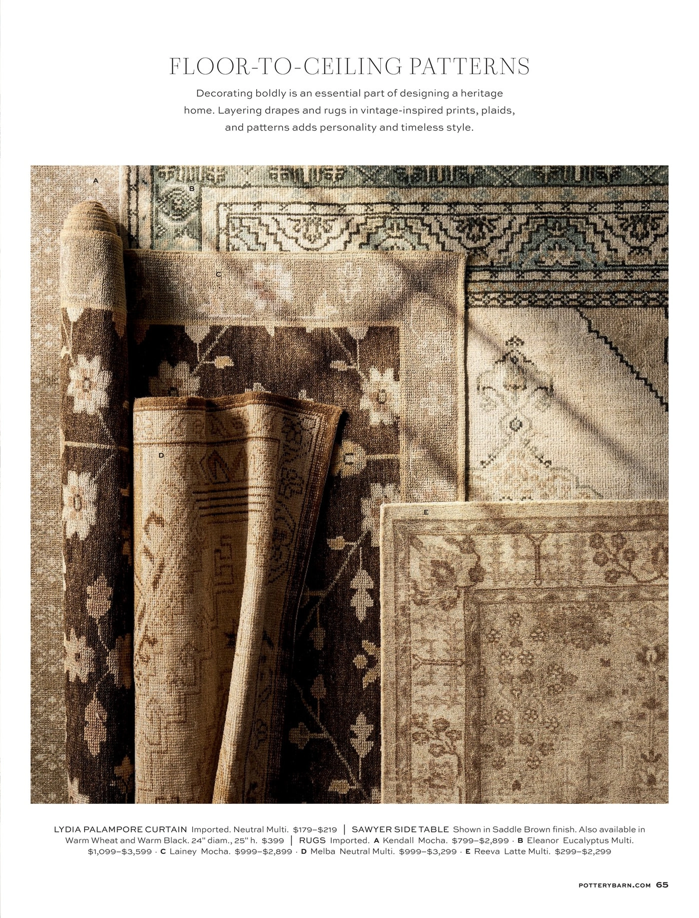 Pottery Barn flyer page 65