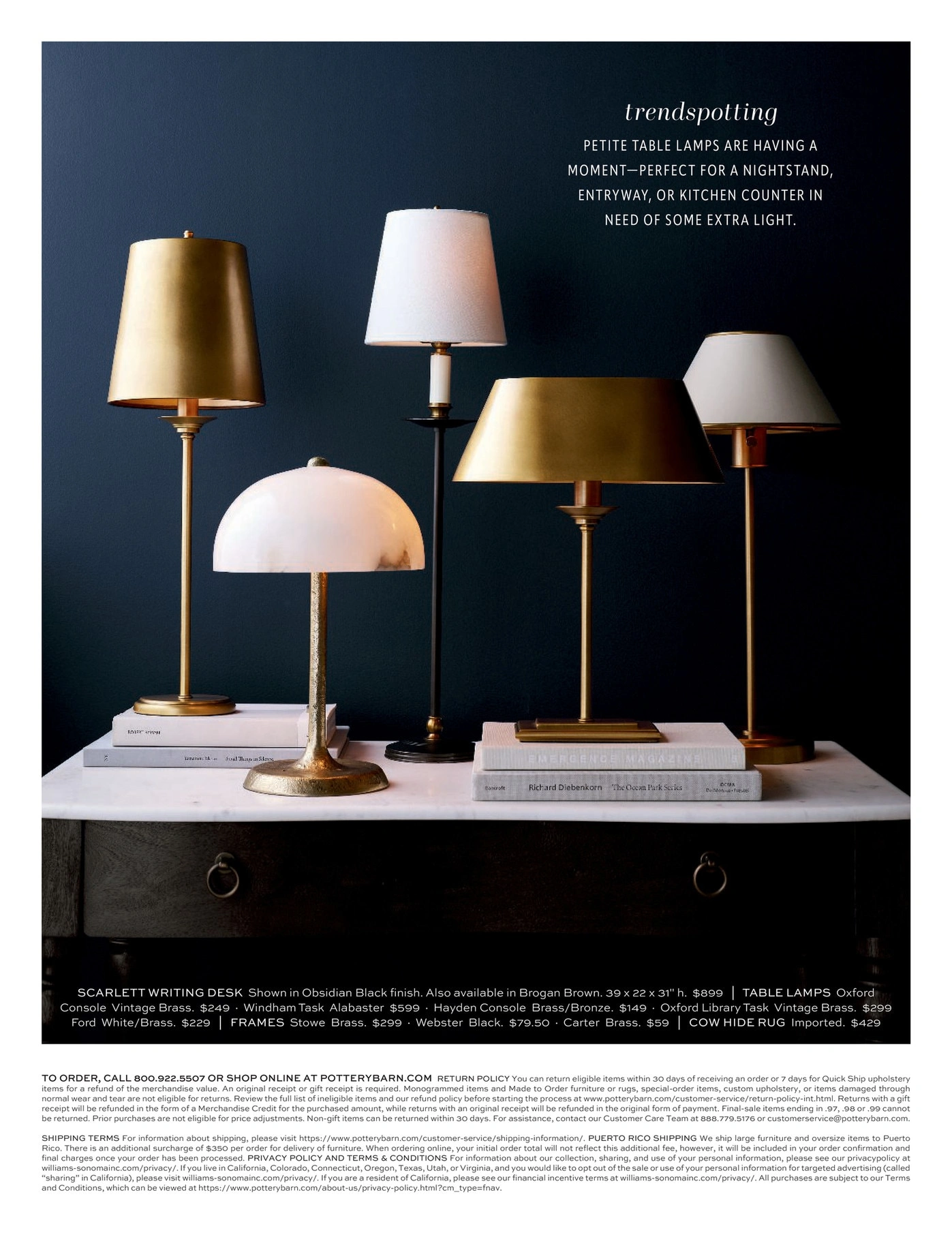 Pottery Barn flyer page 84