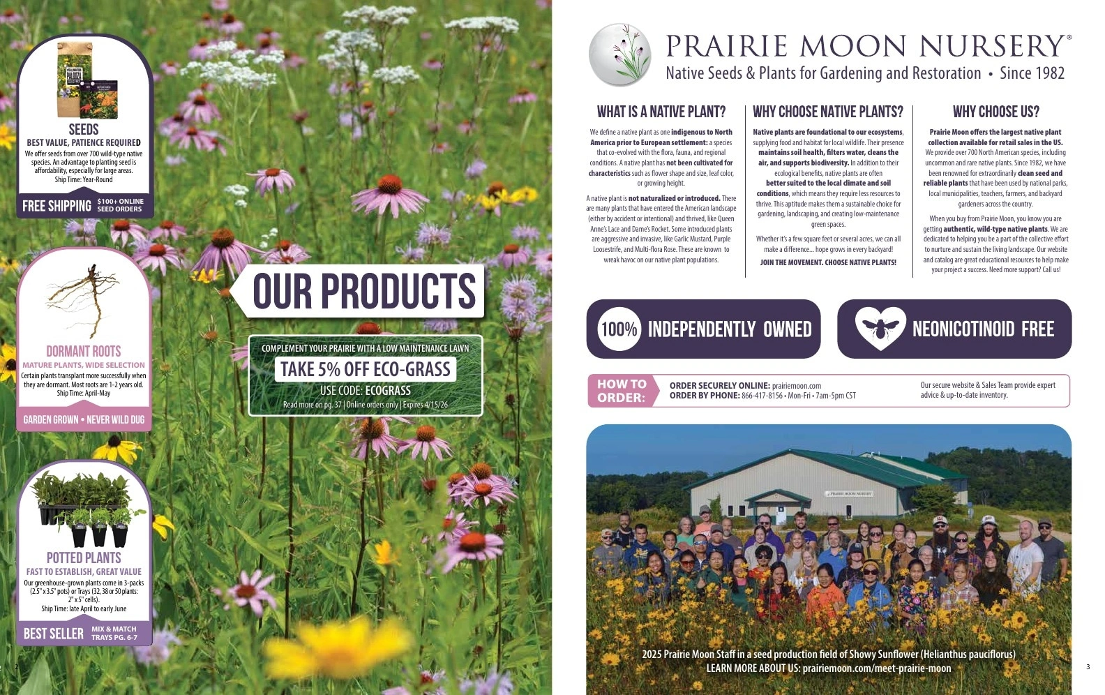 Prairie Moon Nursery flyer page 2